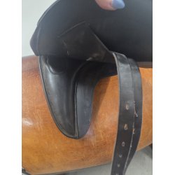 Premiere Equine Dressursadel Sort Kopjern Slidt 44 cm i anl�gsflade 16,5"