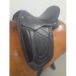 Premiere Equine Dressursadel Sort Kopjern Slidt 44 cm i anl�gsflade 16,5"
