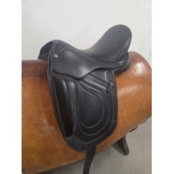 Premiere Equine Dressursadel Sort Kopjern Slidt 44 cm i anl�gsflade 16,5"