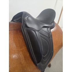 Premiere Equine Dressursadel Sort Kopjern Slidt 44 cm i anl�gsflade 16,5"