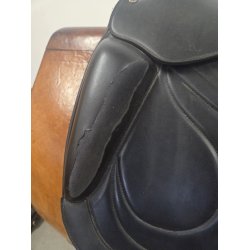 Premiere Equine Dressursadel Sort Kopjern Slidt 44 cm i anl�gsflade 16,5"