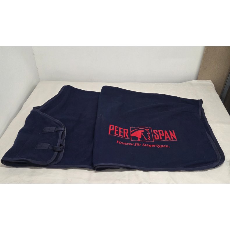 Vinderd�kken Bl� Fleece med Sponsor Logo Str. 145 Nyt