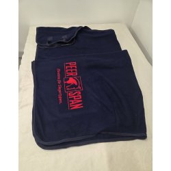 Vinderd�kken Bl� Fleece med Sponsor Logo Str. 145 Nyt