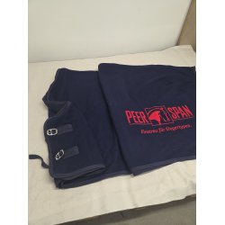 Vinderd�kken Bl� Fleece med Sponsor Logo Str. 145 Nyt