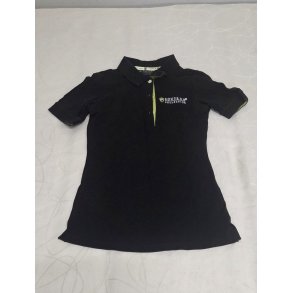 Polo, Sort med neon gr�n Equsana Str. XS