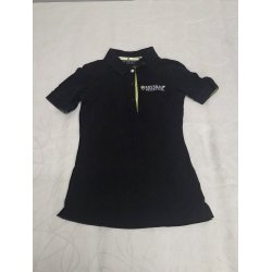 Polo, Sort med neon gr�n Equsana Str. XS