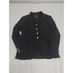 St�vnejakke, Sort Carat "Guldknapper" Str. 40