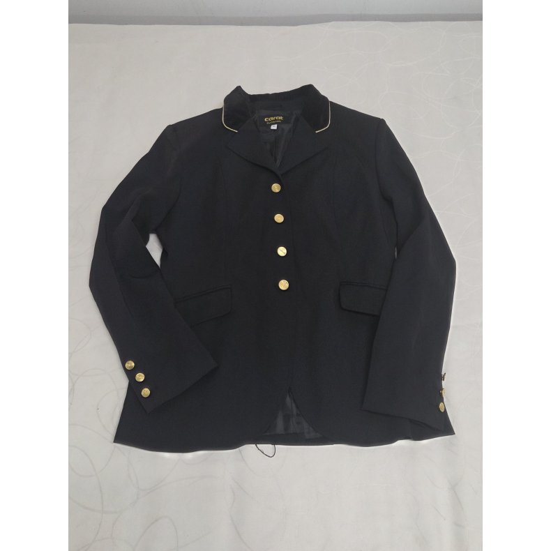 St�vnejakke, Sort Carat "Guldknapper" Str. 40