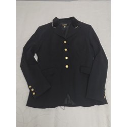 St�vnejakke, Sort Carat "Guldknapper" Str. 40