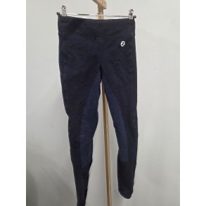 Ridebukser Horze Bl� med Skind Str. 150