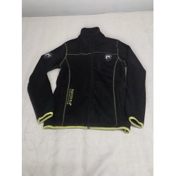Fleecetr�je Sort med neon gr�n Equsana Str. 36 / S