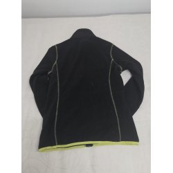 Fleecetr�je Sort med neon gr�n Equsana Str. 36 / S