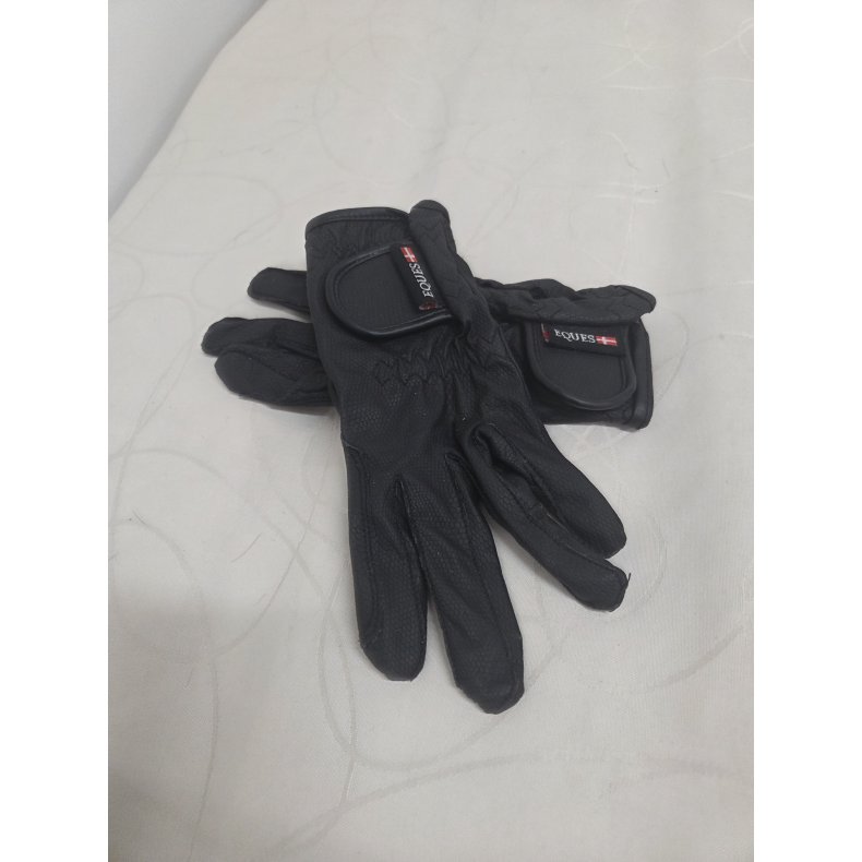 Ridehandsker Sorte Eques Str. XS