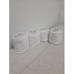 Bandager Hvide Fleece- Elastik 4 Stk.
