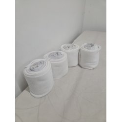 Bandager Hvide Fleece- Elastik 4 Stk.