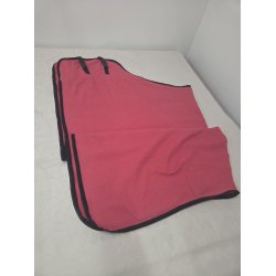 Fleece T�ppe med sort frontlukning Str. 110 