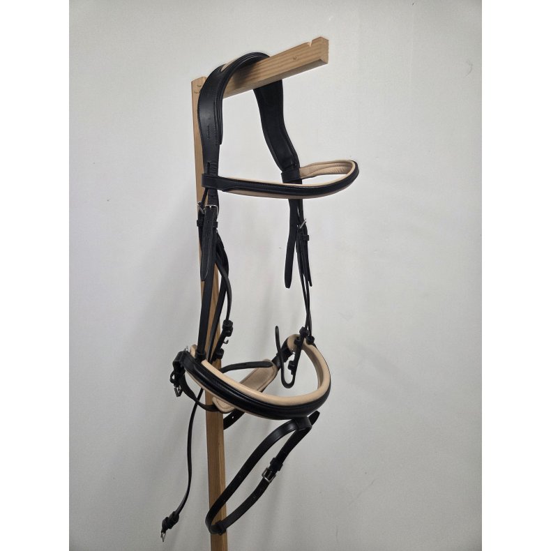 Weber Trense med Beige Foering Str. Full