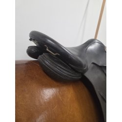 Astund Isl�nder Sadle Mellemdyb s�de, Stoppet med uld, 17" Medium Bom 48 cm. i anl�gsflade