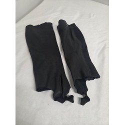 L�der Leggins med lynl�s og knap  Str. M