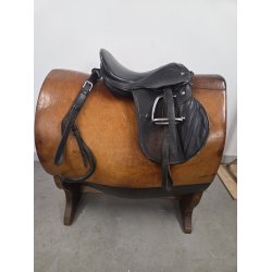 B�rnesadle 15" inkl. Rumperem, Stigremme og b�jler Mellem-Bred Bom
