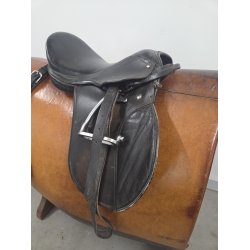 B�rnesadle 15" inkl. Rumperem, Stigremme og b�jler Mellem-Bred Bom
