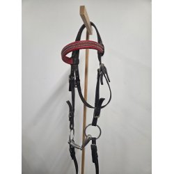 Trense til Jyde Str. X-Full Inkl. L�der T�jler og bid 13,5 cm.