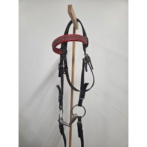 Trense til Jyde Str. X-Full Inkl. L�der T�jler og bid 13,5 cm.