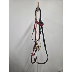 John Whitaker Trense R�d Inkl. T�jler og bid 12 cm. OBS ingen n�seb�nd