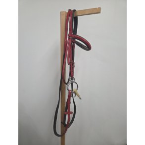 John Whitaker Trense R�d Inkl. T�jler og bid 12 cm. OBS ingen n�seb�nd