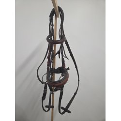 Cheval Trense Brun Inkl. T�jler og 2 Delt Gummibid 14,5 cm. Str. Cob