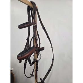 Cheval Trense Brun Inkl. T�jler og 2 Delt Gummibid 14,5 cm. Str. Cob