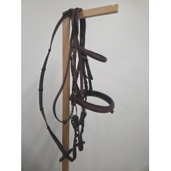 Cheval Trense Brun Inkl. T�jler og 2 Delt Gummibid 14,5 cm. Str. Cob