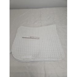 Hvid Dressurunderlag 16"