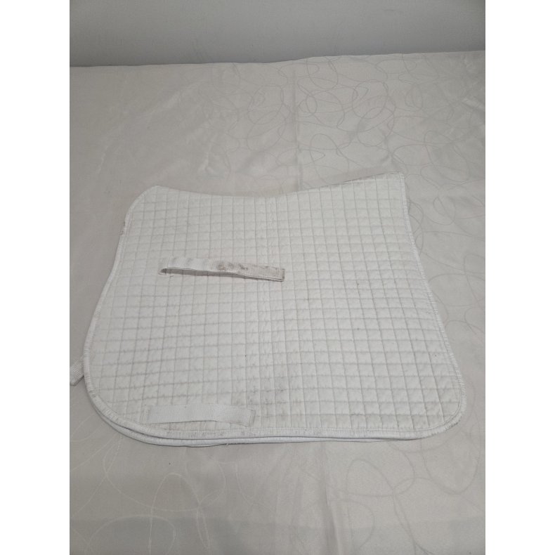 Hvid Dressurunderlag 16"