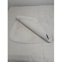 Hvid Dressurunderlag 17"