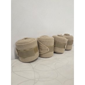Beige Strik Bandager 4 stk. One Size