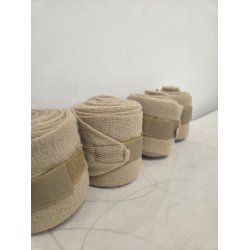 Beige Strik Bandager 4 stk. One Size