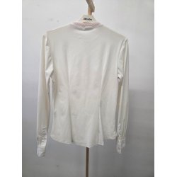 St�vnebluse fra Cavalleria Toscana str. Small. Figursyet. Meget elastisk. Sort afsmitning fra b�lte og en enkelt syning er skrevet bagp� ved indsyningerne men ses ikke ved brug. Nypris 1900 kr.