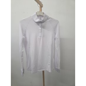 Ny Hvid HKM st�vnebluse. Glat og meget elastisk. Str. S