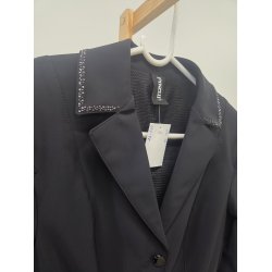 Pikeur Amelia St�vnejakke Str. 38. som ny. Nypris ca. 2350 kr. - sort med sten p� kraven og ved lommerne.