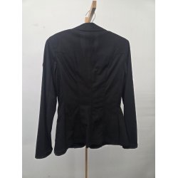 Pikeur Paulin Mesh St�vnejakke str. 38 som ny. Nypris ca. 1700 kr. - sort med lynl�slommer.