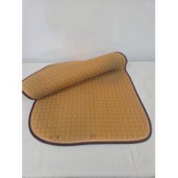 Dressurunderlag Eskadron br�ndt karry/orange med brun kant str. 17" Meget velholdt
