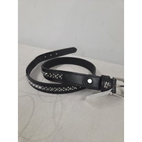 L�derb�lte sort med store simlisten str. 90cm. Brugt en gang s� helt som nyt. Nypris 425 kr. 
