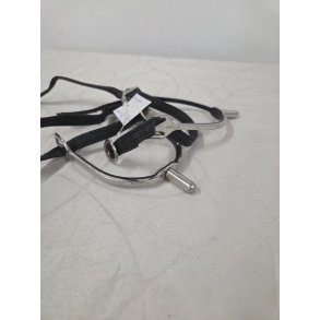 Herman Sprenger sporer Ultra Fit slimline med afrundet dorn og boot protect som nye. Nypris 479 kr. med sporeremme supersoft smalle sorte med s�lv sp�nder.