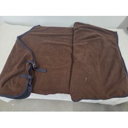 HKM Brunt Fleeced�kken str. 145 cm. Uden gjord. Brugt men i fin stand