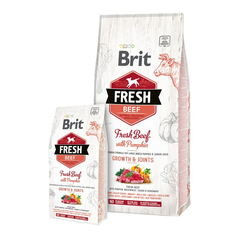 Brit Fresh Beef Puppy Large (R�d) 2,5 Kg.