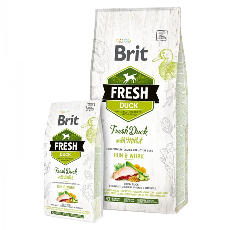 Brit Fresh Active Run &amp; Work (Gr�n) 12 Kg.