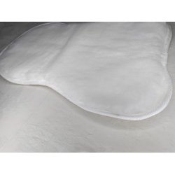 Hvid fake lammesde 50 cm