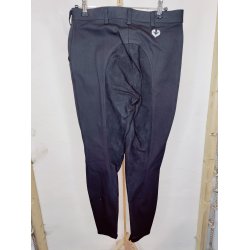 Ridebukser med fuldskind str 80 ca 40-44