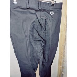 Ridebukser med fuldskind str 80 ca 40-44